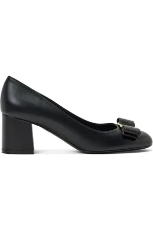 Salvatore Ferragamo Zapatillas con placa del logo y tacón de 60mm