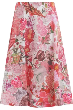 Marni Falda midi con estampado floral