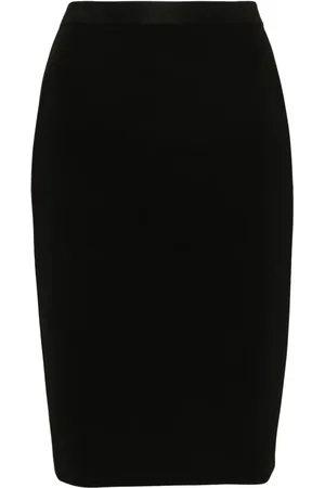 Saint Laurent Falda lápiz tejida