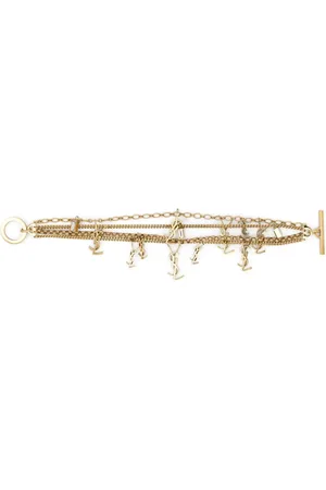 Saint Laurent Pulsera Cassandre con dije del logo