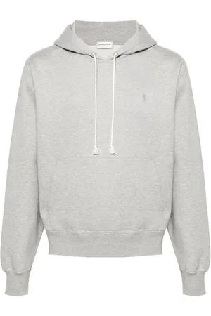 Saint Laurent Hoodie con bordado Cassandre