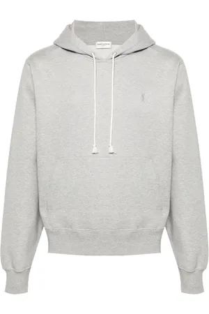 Saint Laurent Hoodie con bordado Cassandre