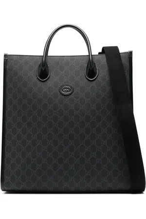 Gucci Tote con motivo Interlocking G mediana