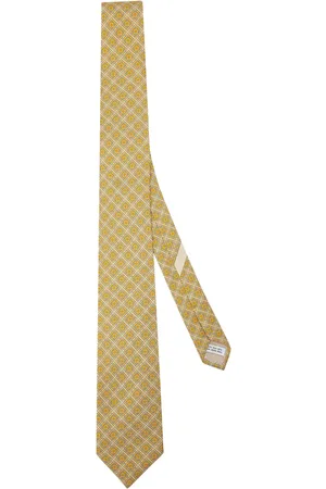 Salvatore Ferragamo Corbata de seda con motivo Gancini