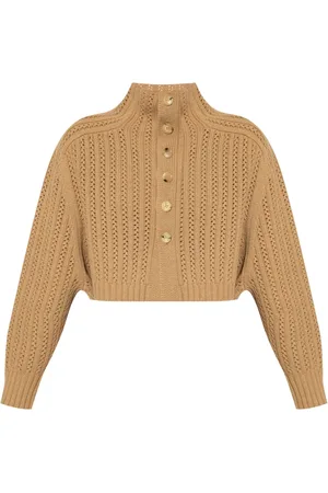 Max Mara Cárdigan corto tejido con perforaciones