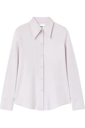 Jil Sander Camisa de popelina con cuello oversize