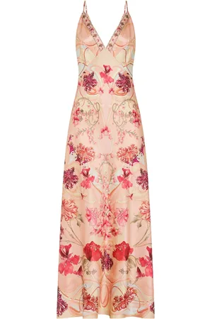 Camilla Vestido con estampado Blossoms & Brushstrokes