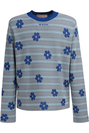 Marni Top tejido con logo en intarsia