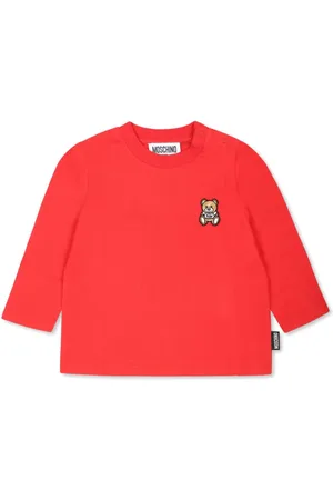 Moschino Playera manga larga con logo bordado