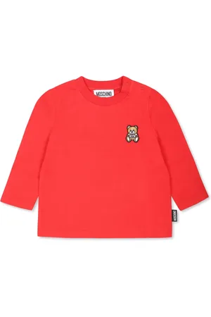 Moschino Playera manga larga con logo bordado