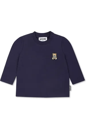 Moschino Playera manga larga con logo bordado