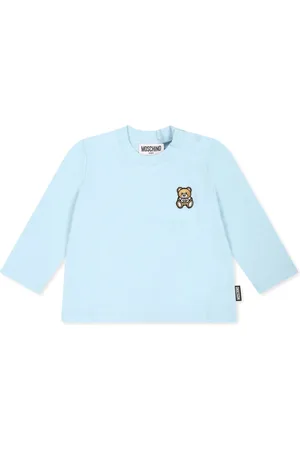 Moschino Playera manga larga con logo bordado