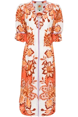 Farm Rio Vestido midi Aura