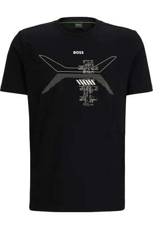 HUGO BOSS Playera con estampado gráfico
