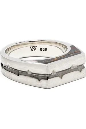 STEPHEN WEBSTER Anillo Thorn Addiction en plata de ley con malaquita