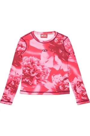 Diesel Playera manga larga con estampado floral