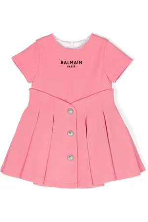 Balmain Set de vestido con logo bordado