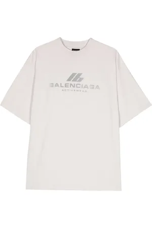Balenciaga Playera con logo reflectante