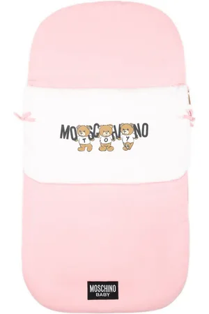 Moschino Sleeping bag con logo estampado