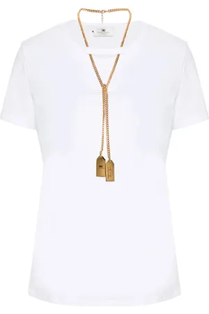 Elisabetta Franchi Playera con aberturas