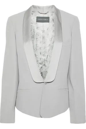 Alberta Ferretti Blazer con cuello esmoquin