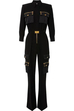 Elisabetta Franchi Jumpsuit ancho con cinturón