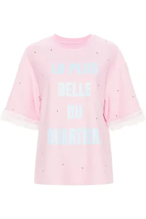 LOULOU Playera con detalles de cristal