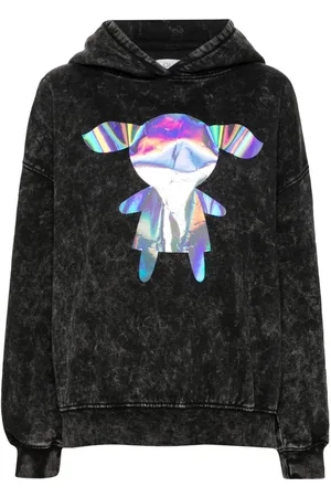 LOULOU Hoodie con estampado holográfico