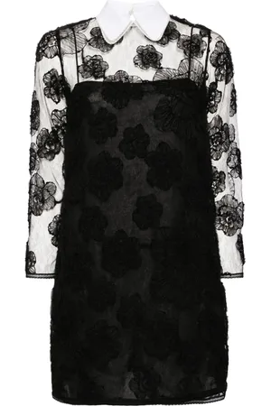 Nº21 Vestido corto con encaje floral