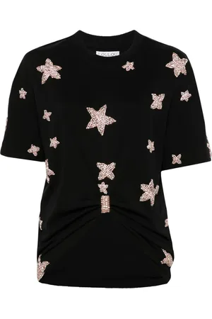 LOULOU Playera con detalles de cristal