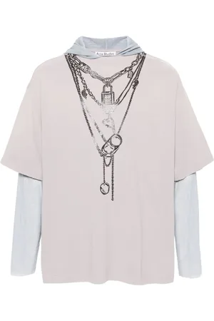 Acne Studios Playera a capas con capucha