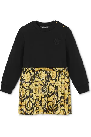 VERSACE Vestido con paneles y estampado Barroco
