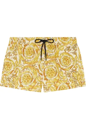 VERSACE Shorts de playa con estampado Barocco