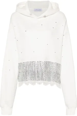 LOULOU Hoodie con detalles de cristal