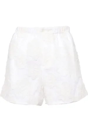 Nº21 Shorts con bordado floral
