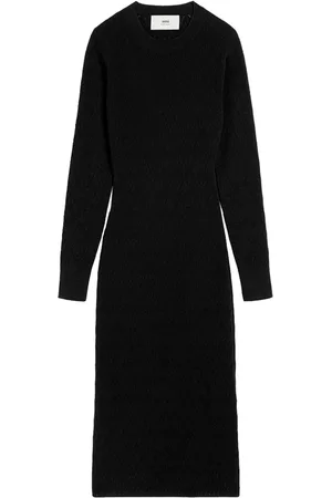 Ami Vestido midi de tejido calado