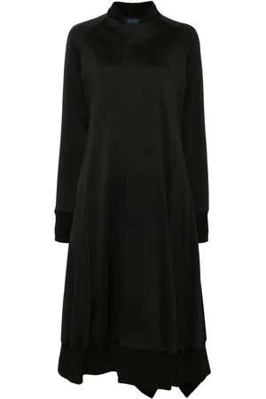 YOHJI YAMAMOTO Vestido midi con diseño asimétrico