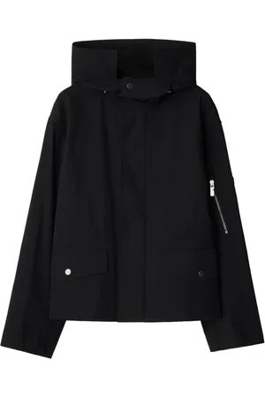 Burberry Parka con capucha y botones de presión
