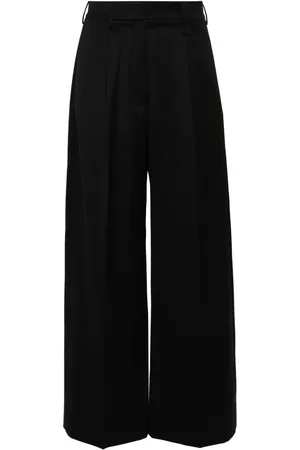 Simone Rocha Pantalones palazzo de tejido grain de poudre