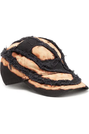 Diesel Gorra con logo y efecto blanqueado