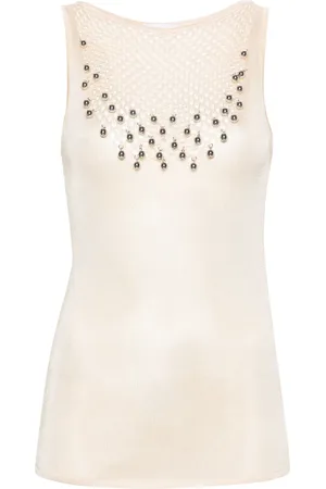 Paco rabanne Top tejido con detalle de lentejuelas