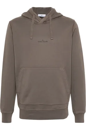 Stone Island Hoodie con logo estampado