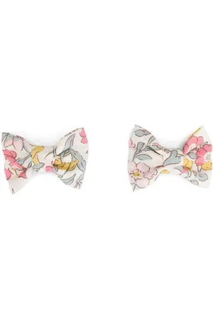 BONPOINT Set de dos clips para el cabello con estampado floral