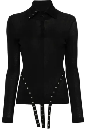 Simone Rocha Top tejido fino de canalé