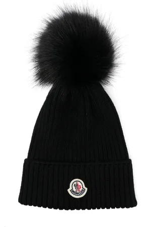 Moncler Gorro de canalé con pompón