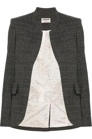 Zadig & Voltaire Blazer con estampado de cuadros príncipe de Gales
