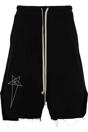 Rick Owens Shorts deportivos con logo bordado