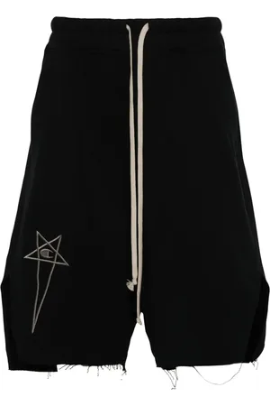 Rick Owens Shorts deportivos con logo bordado