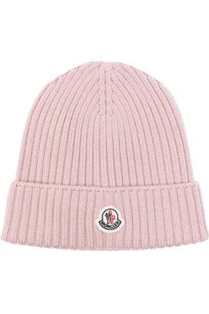 Moncler Gorro tejido de canalé con parche del logo