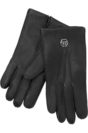 Philipp Plein Guantes con aplique del logo